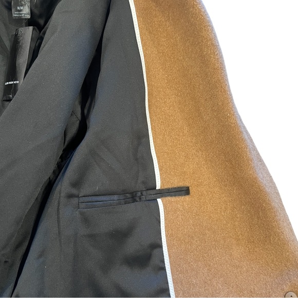 Club Monaco Slim Tailored Wool Trench Coat Women Size M Camel Single Breasted - Picture 10 of 16